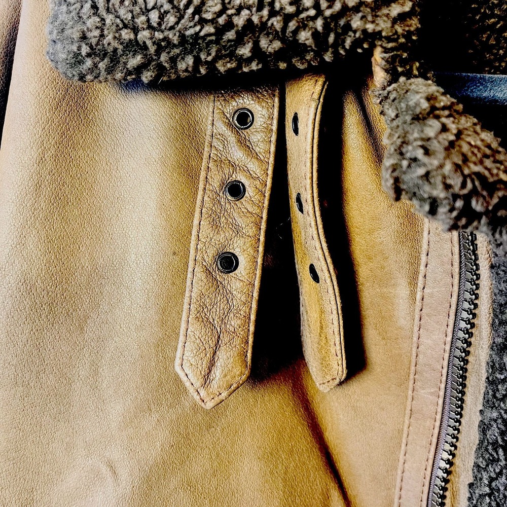 Vintage WILDA Genuine Leather Mens XXL Bomber /Aviator / Streetwear Jacket - Picture 7 of 14